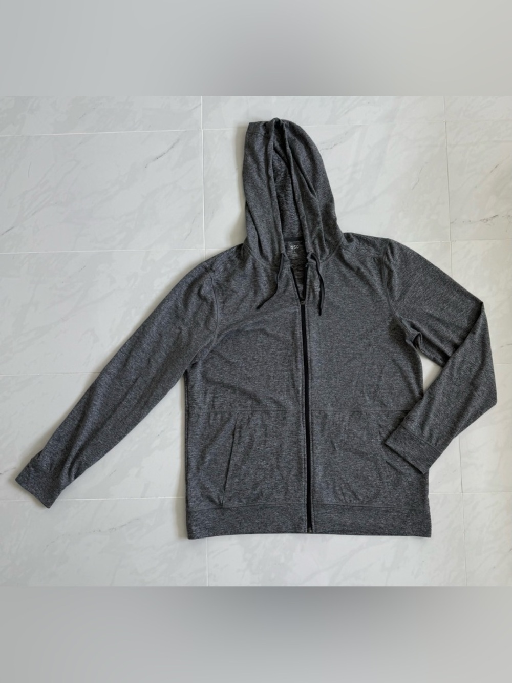DSG Men's Sport Fleece Full-Zip Hoodie - Heather Grey
